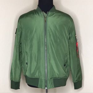 AIRFORCE Veteran Green Bomber Jacket M
